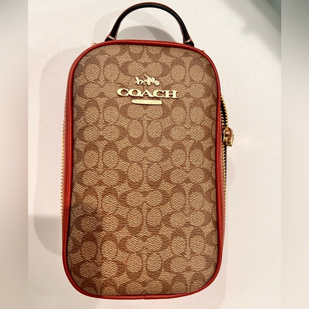 Coach crossbody bag in signature logo